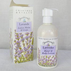 CRABTREE & EVELYN Lavender Hand & Body Lotion NEW 8.5 FL oz Retired, Rare